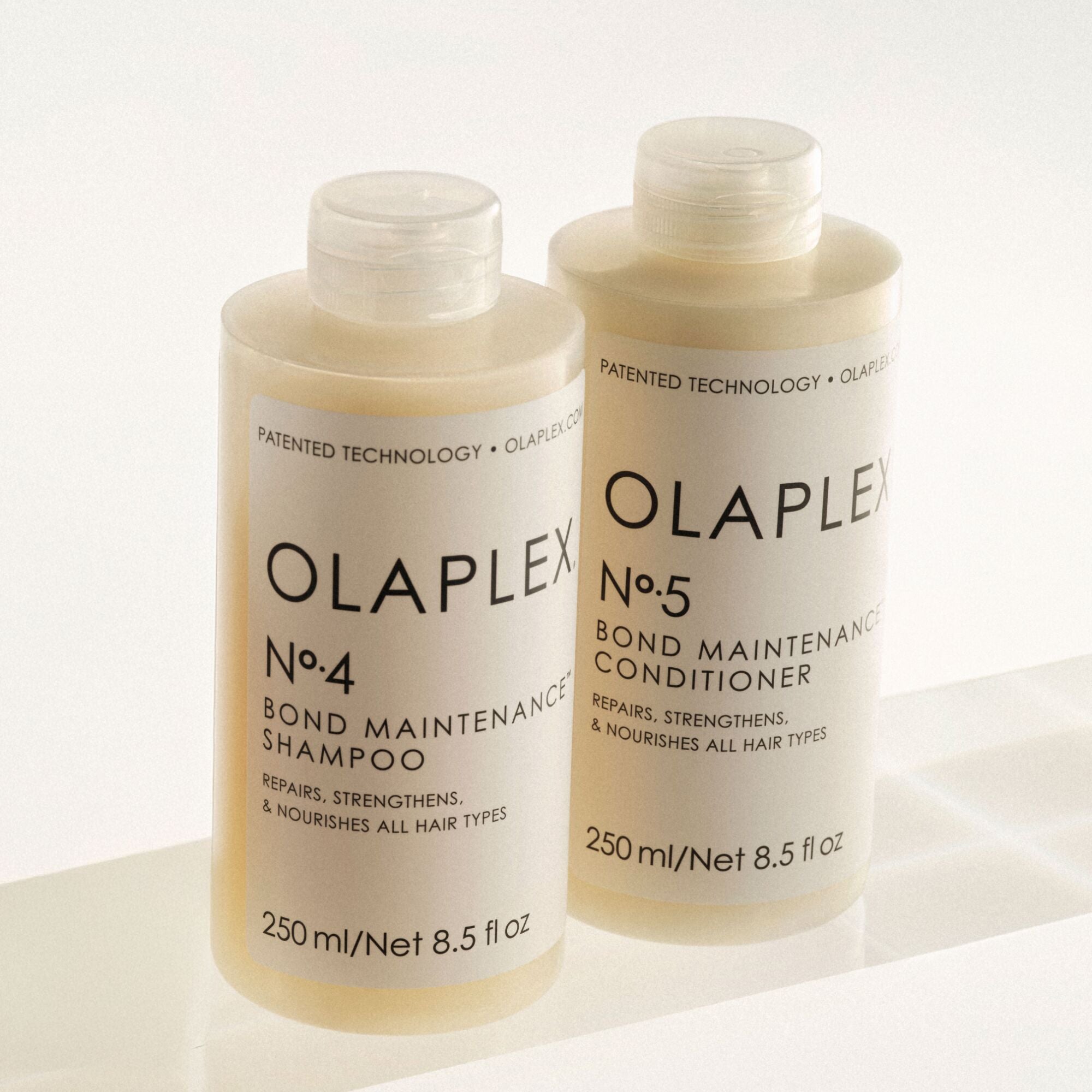 OLAPLEX Nº.4 BOND MAINTENANCE SHAMPOO e OLAPLEX Nº.5 BOND MAINTENANCE CONDITIONER