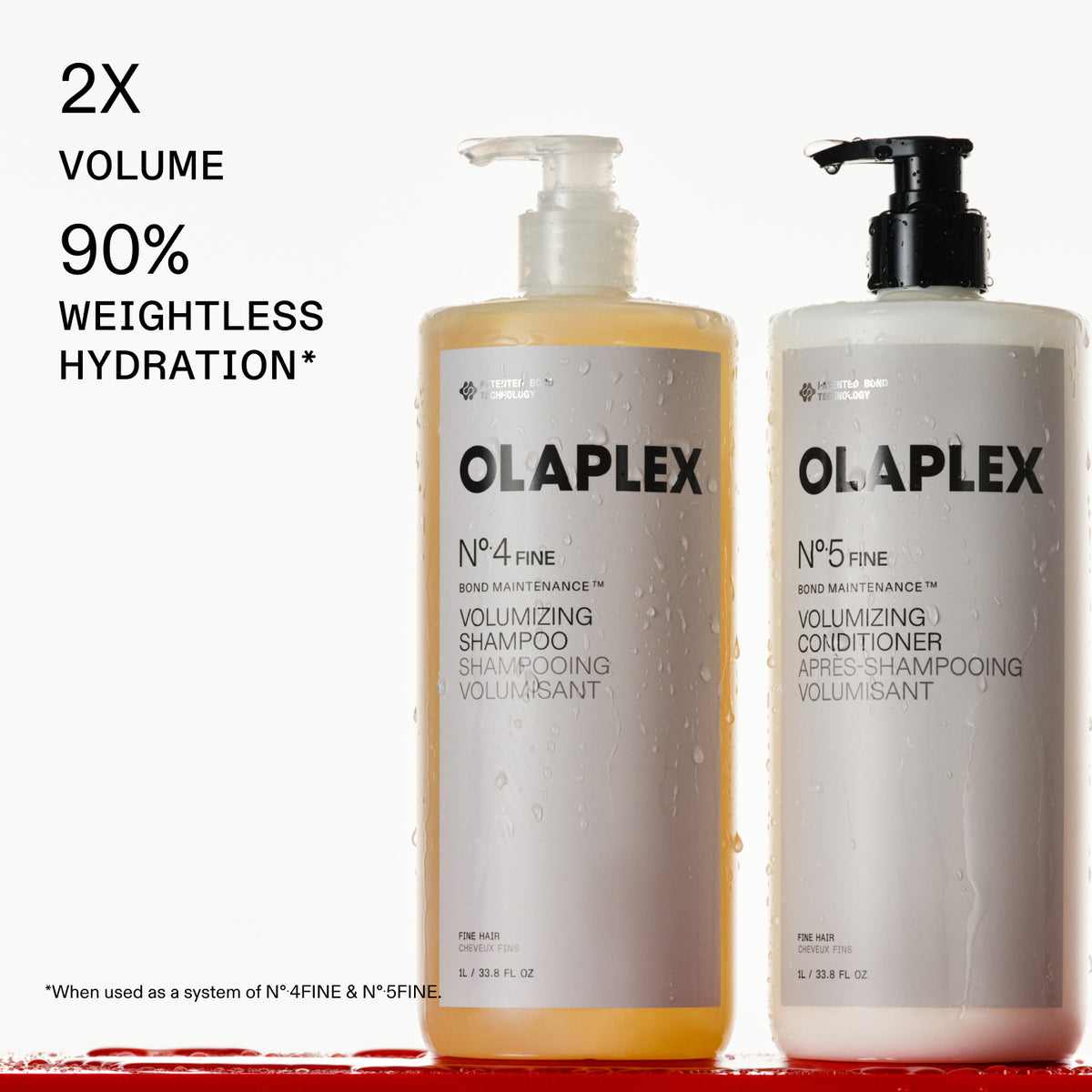 DOPPIO VOLUME

90% SENZA APPESANTIRE
IDRATAZIONE